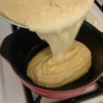 Pour batter into pan, Photo: Eric Colleary