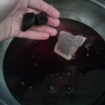 Drop prunes in tea