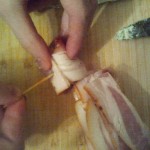Secure with toothpick