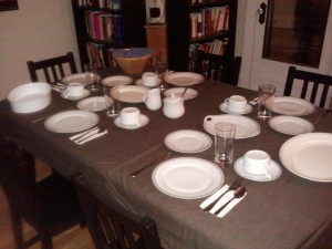 Table Setting for Brunch