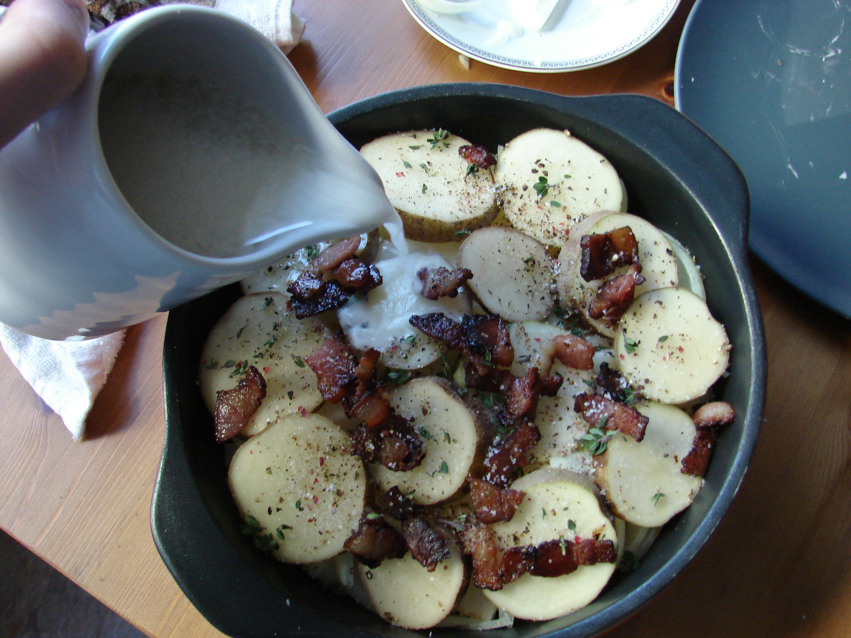Add water and flour mixture